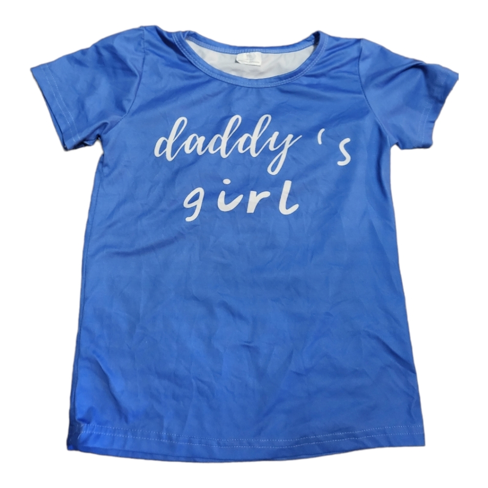 💥 5 for $20💥 Girls size 6/7 pants set "daddy's girl"